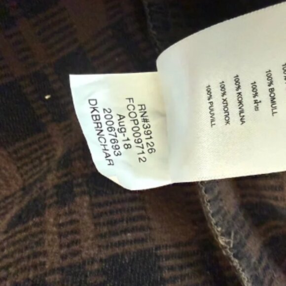 Filson Men’s Beartooth Jac-Shirt - Dark Brown & Charcoal - Picture 5 of 5